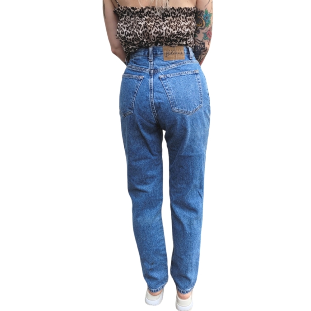 Vintage 1990s-Y2k Express Bleus High Waist Mom Je… - image 4